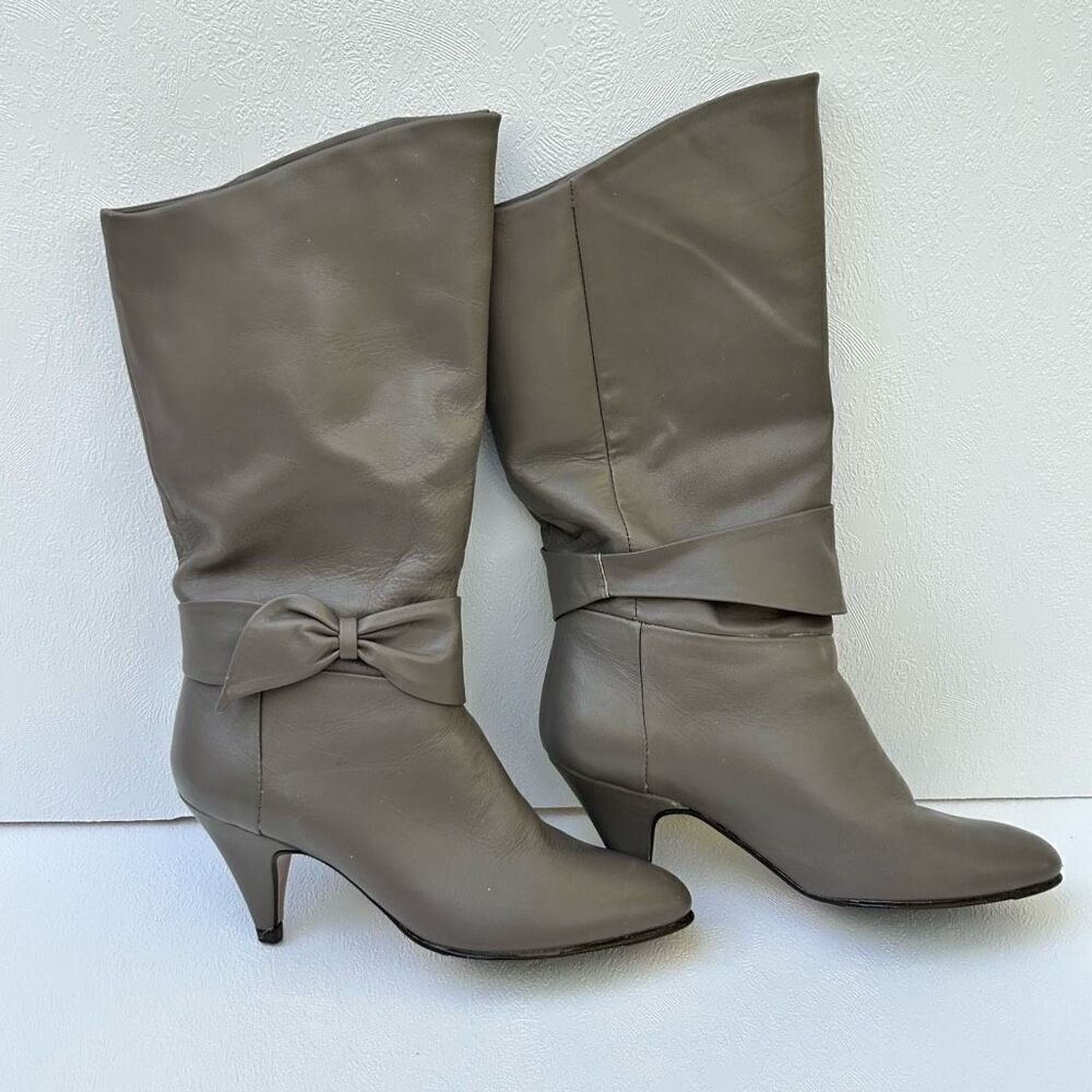 Leather boots